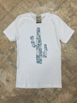 1302 Turquoise Cactus Tee