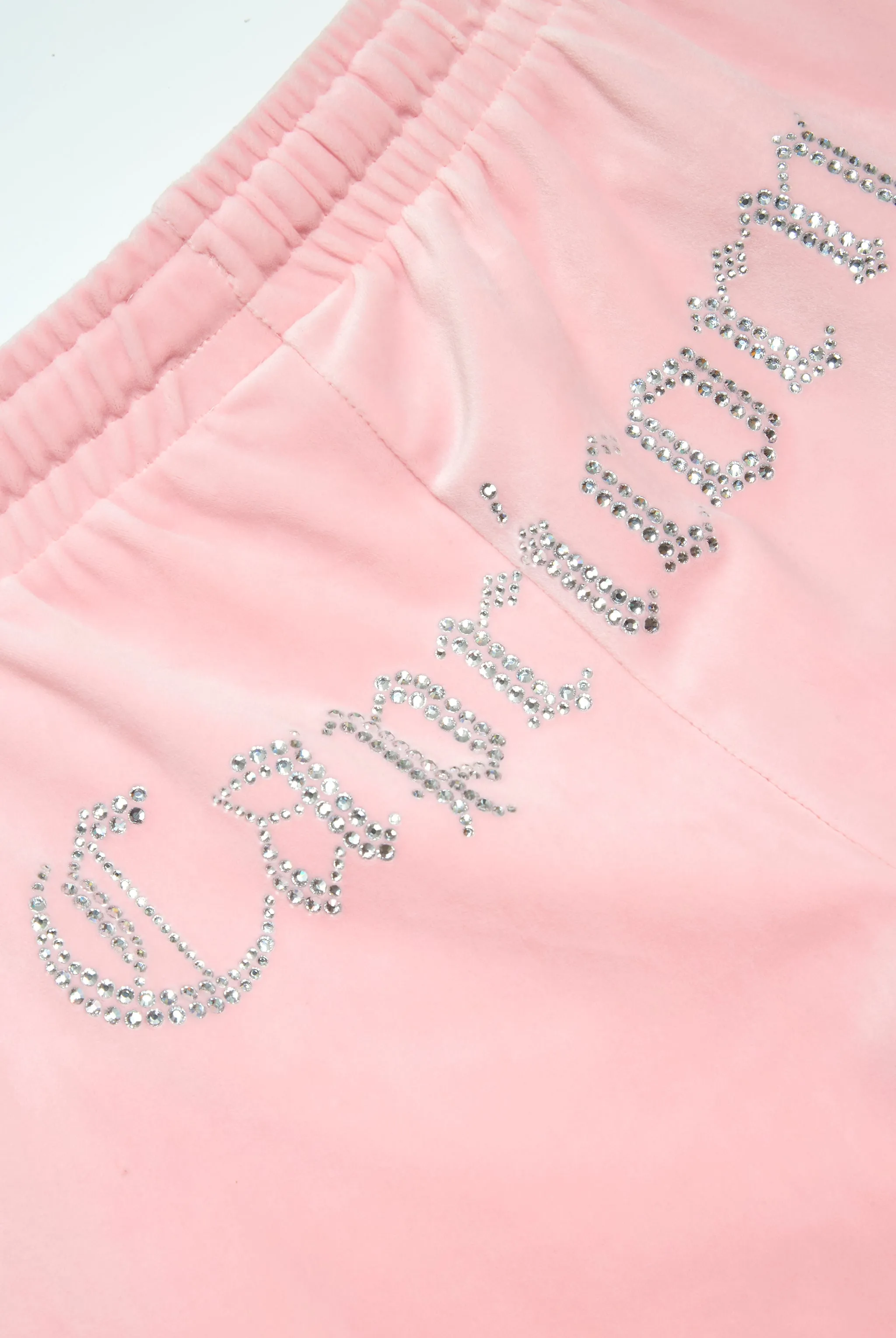 'CAPRICORN' JUICY PINK VELOUR DIAMANTÉ TRACKSUIT BOTTOM