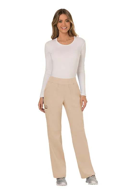 Mid Rise Pull On Cargo Pant