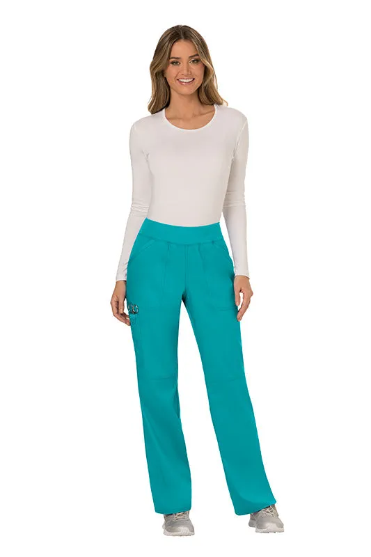 Mid Rise Pull On Cargo Pant