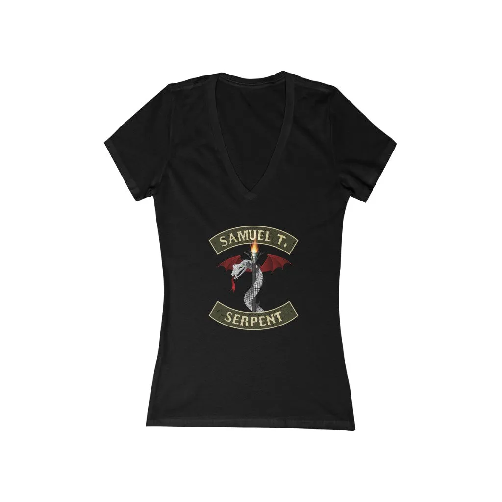 Sam The Serpent - Women's V-Neck Tee